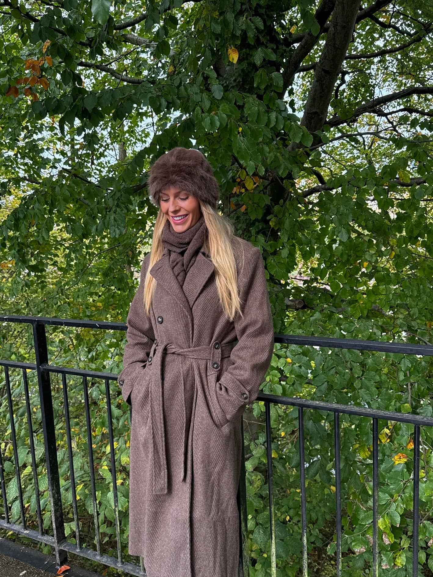 ONLMILA Faux Fur Hat - Brun